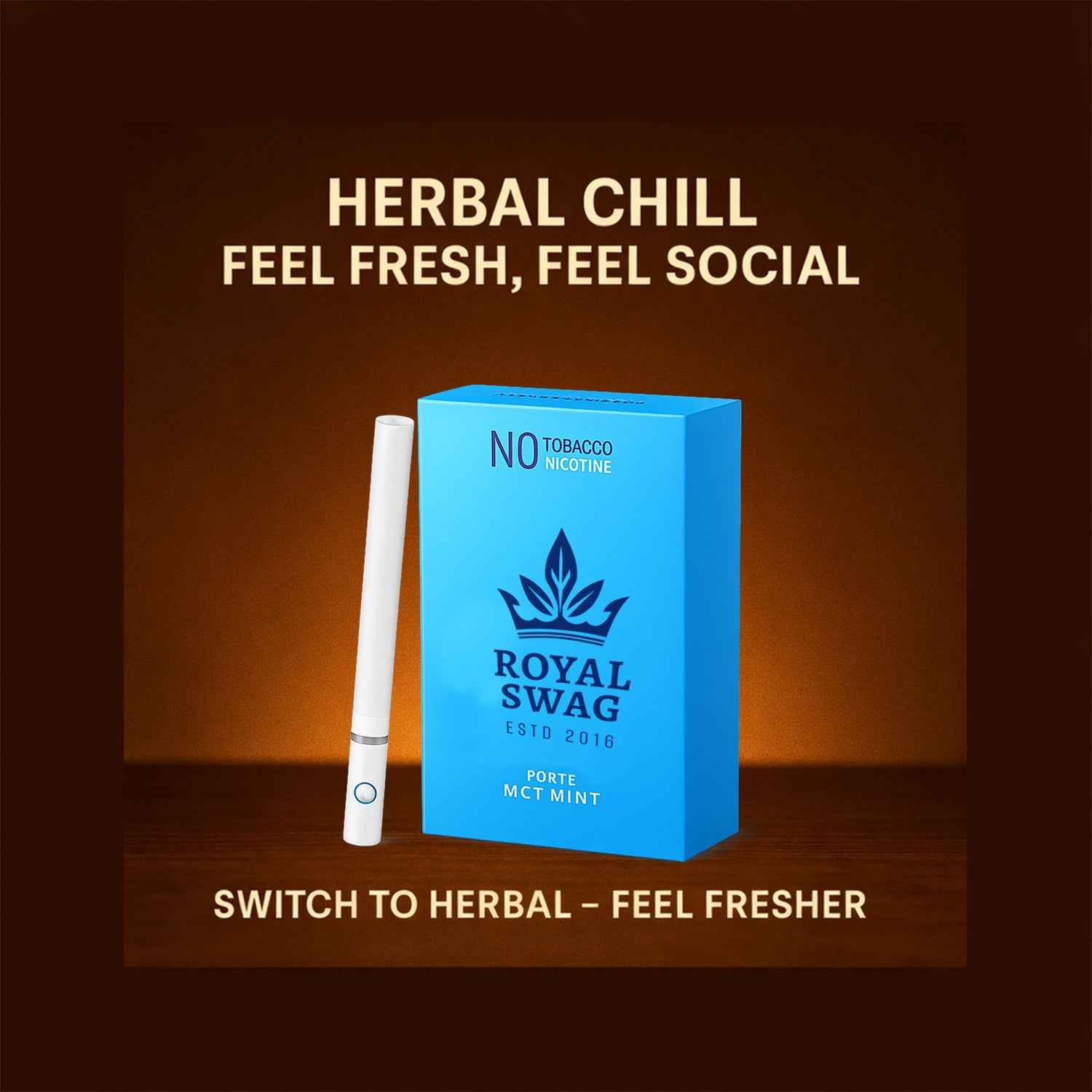 Ayurvedic Herbal Clove + Mint Flavor Cigarettes (20 + 20 Sticks)