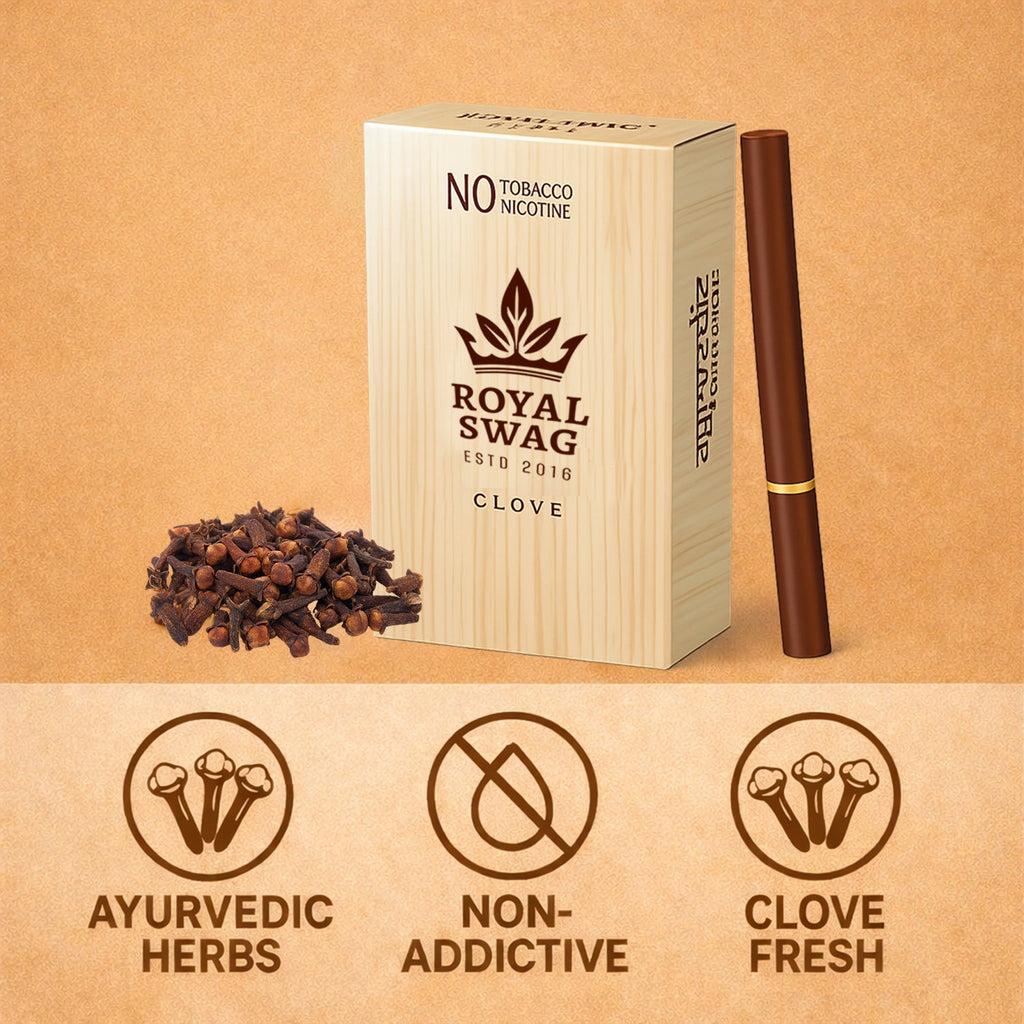 Ayurvedic Herbal Clove + Mint Flavor Cigarettes (20 + 20 Sticks)